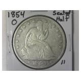 1854-O Seated Half Dollar