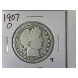 1907-O Barber Quarter