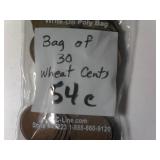 Bag of 30 Mixed Wheat Cents