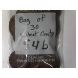 Bag of 30 Mixed Wheat Cents