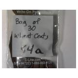 Bag of 30 Mixed Wheat Cents