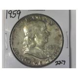 1959 Franklin Half Dollar