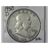 1950-D Franklin Half Dollar