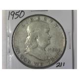 1950 Franklin Half Dollar