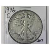 1946-D Walking Liberty Half Dollar