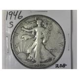 1946-S Walking Liberty Half Dollar