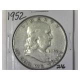 1952 Franklin Half Dollar