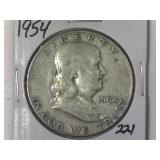 1954 Franklin Half Dollar