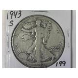 1943-S Walking Liberty Half Dollar