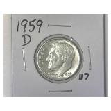 1959-D Roosevelt Dime