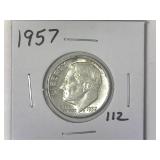 1957 Roosevelt Dime