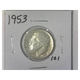 1953 Roosevelt Dime