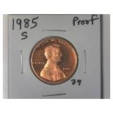 1985-S Proof Lincoln Memorial Cent