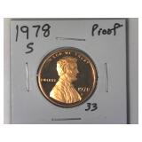 1978-S Proof Lincoln Memorial Cent