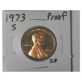 1973-S Proof Lincoln Memorial Cent