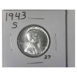 1943-S Wartime Steel Lincoln Wheat Cent