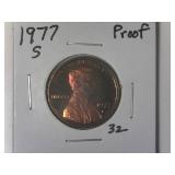 1977-S Proof Lincoln Memorial Cent