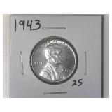 1943 Wartime Steel Lincoln Wheat Cent