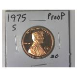 1975-S Proof Lincoln Memorial Cent