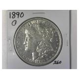 1890-O Morgan Silver Dollar