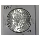 1887 Morgan Silver Dollar