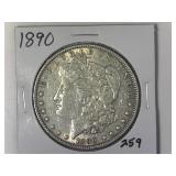 1890 Morgan Silver Dollar