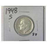 1948-S Roosevelt Dime