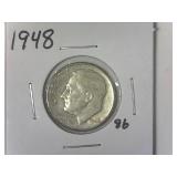 1948 Roosevelt Dime