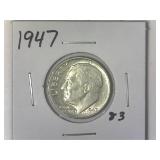 1947 Roosevelt Dime