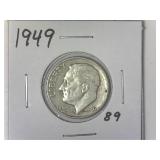 1949 Roosevelt Dime