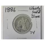 1886 Liberty Seated Dime