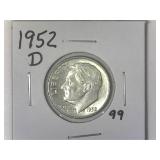 1952-D Roosevelt Dime