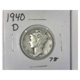 1940-D Mercury Dime