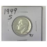 1949-S Roosevelt Dime