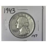 1943 Washington Quarter