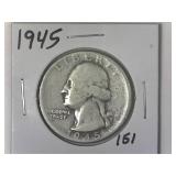 1945 Washington Quarter