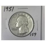 1951 Washington Quarter