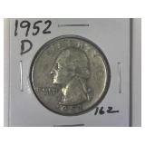 1952-D Washington Quarter