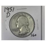 1951-D Washington Quarter