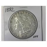 1882 Morgan Silver Dollar