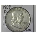 1959-D Franklin Half Dollar