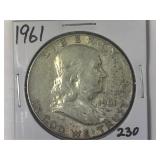 1961 Franklin Half Dollar