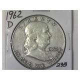 1962-D Franklin Half Dollar