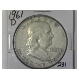 1961-D Franklin Half Dollar