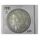 1881-S Morgan Silver Dollar