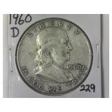 1960-D Franklin Half Dollar