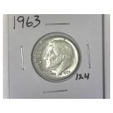 1963 Roosevelt Dime