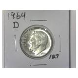1964-D Roosevelt Dime