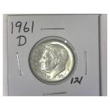 1961-D Roosevelt Dime