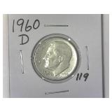 1960-D Roosevelt Dime